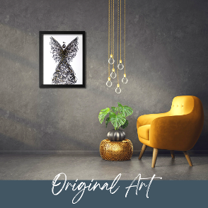 Original Angel Wings Contemporary Wall Art